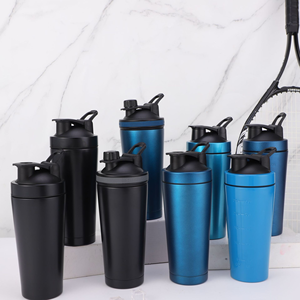 Hot Selling Single Wall 500ML 750ML Fitness Workout Water Bottle Metal <strong>Shaker</strong> Bottle Stainless Steel Gym Protein <strong>Shaker</strong> Bottle - Product Image 5