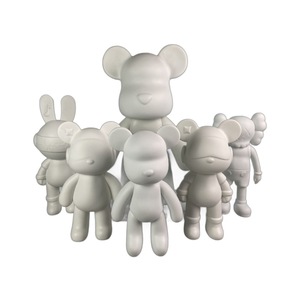 Fluid Bear Blank Figures Wholesale Violent Bear Dudu Bear Vinyl Handmade DIY Painting Animal Theme Creative <strong>Toys</strong> Factory Supply - Product Image 4