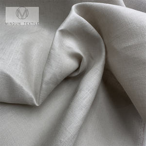 Mindun vente en gros par rouleaux lavés tissus de <span class=keywords><strong>lin</strong></span> naturels blancs épais personnalisés pour chemises rideaux null - Product Image 6