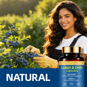 Cápsulas de Luteína y DHA Omega 3, Suplemento para <span class=keywords><strong>la</strong></span> Salud Ocular, Protección Contra <span class=keywords><strong>la</strong></span> Luz Azul, <span class=keywords><strong>Macula</strong></span>, Retina, Enfoque Cerebral, Vitaminas y Minerales - Product Image 5