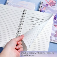 Carnets spirales A5 Kawaii, papeterie de dessin animé, cahiers mignons pour étudiants et enfants, carnet de notes mignon pour l'école et le bureau