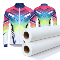 Rouleau de papier de sublimation blanc de haute qualité 35 g/m² 110 pouces séchage rapide pour l'impression par transfert thermique sur textiles