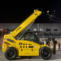Mini 4Ton 17m Telehandler Agriculture Chargeur Télescopique Chariot Élévateur Diesel 3 Tonnes Transpalette Ferme Détail Industries Vente