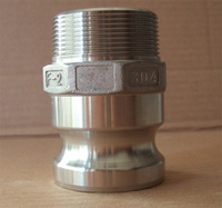 Adaptateur de came et de rainure mâle en aluminium de type F de 3/4 pouces x filetage NPT mâle