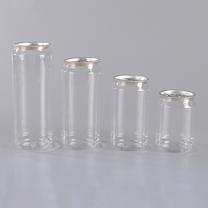 Bán buôn dùng một lần niêm phong có thể xé cốc vật nuôi bao bì nước giải khát nhựa 16OZ rõ ràng có thể với nắp nhôm - Product Image 3