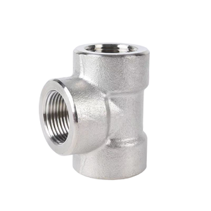 Lớn Hàng Hóa Tại Chỗ Áp Lực Cao 6000 #9000 #3/4 "304/304L/316/316L/321/430 Thép Không Gỉ Nữ Threaded <span class=keywords><strong>Tee</strong></span> Phụ Kiện - Product Image 3