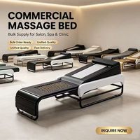 Lit de massage intelligent Zhipin 3D avec moteur de levage, fonction d'étirement, thérapie par la chaleur de la jade et lit de jade extensible