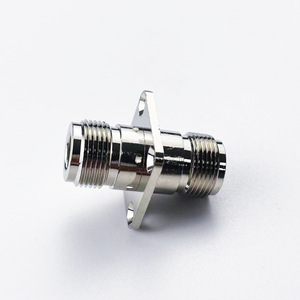 Copper N-KKF N-type Female <b>Double</b> Pass N Female to N Female Four-hole Flange Fixed N-type Straight L16-KFK - Product Image 4