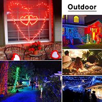 Wasserdichte Farbwechselnde Lichterketten für Innen und Außen Sternenhimmel-Dekoration Garten Baum LED Weihnachtsbeleuchtung