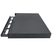 SC LC FC ST UPC APC Quad entièrement chargé 6 12 18 24 48 96 core ODF monté en rack type coulissant 1U 24 ports panneau de brassage fibre