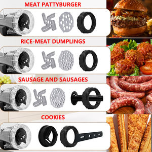 Hachoirs à Viande Manuels, Trancheurs, Éminceurs avec Plaques en Acier Inoxydable, Accessoire à Saucisses, Presse et Base à Succion Robuste - Product Image 5