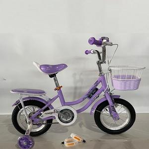 Bicicleta Infantil de Acero de Alta Calidad al por Mayor de 12 14 16 18 20 24 Pulgadas con Dos Asientos y Ruedas de Entrenamiento para Niñas, Color Rosa - Product Image 3
