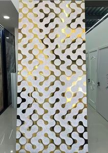 Pvc đá cẩm thạch Bảng điều chỉnh 2025 thiết kế mới mạ vàng đá cẩm thạch UV lớp phủ Tấm UV - Product Image 4