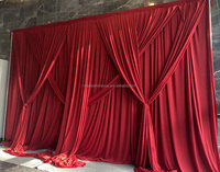 Hochzeits-Hintergrunddekoration aus Stretch-Polyester-Stoff, Vorhang und Drapierung für Hochzeitsdekoration, Torbogen, Zeremonie und Partydekoration