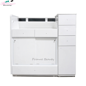 Thiết Kế Mới Chuyên Nghiệp Sang Trọng Biểu Tượng Tùy Chỉnh Tóc Nail Salon Sử Dụng Bàn Tiếp Tân Cho Phòng Khám - Product Image 3