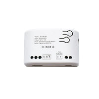 Module de relais temporisé intelligent WiFi miniature Tuya 2,4 GHz avec bouton poussoir à verrouillage automatique pour 0V-230V 12V 24V, compatible avec Alexa
