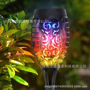 Luces Solares de Jardín con Efecto de Llama, 7 Colores, Decorativas para Exteriores, para Insertar en el Suelo, para Patio - Product Image 2