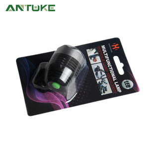 Lampe avant de vélo en alliage d'aluminium, 4 modes, étanche Ipx4, légère, alimentée par batterie, accessoire de vélo Qd12020, noir - Product Image 2