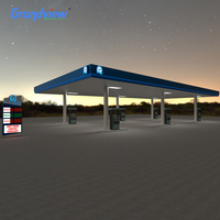 Tankstellen ausrüstung Tankstelle leuchtende Werbung Pylon Zeichen Tankstelle Baldachin