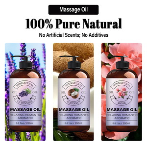 Aceite de mezcla de Aceite de Masaje de relajación de lavanda 100% Mezcla natural de aceites de calidad de spa para terapia de masaje calmante aromático romántico - Product Image 6