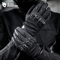 Alien Monster Riding Gear Gants de moto Xs Full Finger Breathable Screentouch Red Bike Riding Gloves for Rider