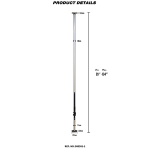 Barras de Carga de Carga Pesada de Aluminio de 89 a 104 Pulgadas con Resorte para Tubo Redondo para AC Schnitzer X6 E71 SUV 2010- Accesorios Exteriores - Product Image 2