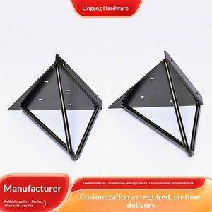 Soporte de Pared Triangular Minimalista Moderno, Escritorio Suspendido, Panel de Partición con Soporte de Carga, Ángulo de Fijación de Hierro para <span class=keywords><strong>Muebles</strong></span> - Product Image 3