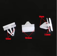 Clips de fixation universels en nylon blanc pour moulures latérales de carrosserie et garnitures de porte, rivets de retenue en plastique pour jupes latérales de voiture