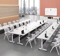 Salle de réunion commerciale moderne table de formation pliable pour étudiants table de travail table de bureau de formation modulaire