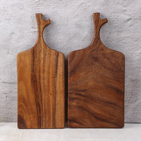 Planche à découper en bois d'acacia en gros, planche à hacher en bois naturel, planche de préparation alimentaire pour la cuisine, usage domestique et en restaurant