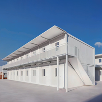 Maison conteneur pliable détachable, hôtel portable, bureau modulaire préfabriqué, appartement, dortoir pour personnel, villa, maison mobile