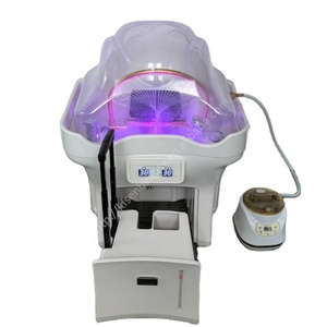 Muebles de Salón KISEN, Lavabo Portátil para Lavar el Cabello con Silla para Champú, Lavabo Móvil para Masaje Tailandés con Dos Tanques - Product Image 1