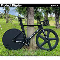 Vélo à pignon fixe BXT 700C en fibre de carbone, vélo de piste à vitesse unique, cadre en carbone, fourche et tige de selle en carbone, vélo de piste