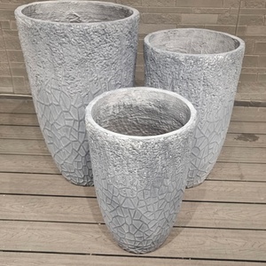 Macetas de Fibra de Arcilla de Alta Calidad, Estilo Europeo Moderno y Contemporáneo, Grandes, para Exteriores, con Autorriego, Orificio de Drenaje, para Interiores - Product Image 2