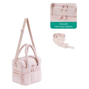 Borsa Termica V-Coool <span class=keywords><strong>in</strong></span> <span class=keywords><strong>Alluminio</strong></span> con Manico, Chiusura a Zip, Impermeabile, Portatile per Biberon, Latte Materno, Pranzo e Picnic - Product Image 6