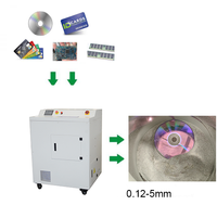 Máquina trituradora y de molienda de chips SSD, CD, discos ópticos y disquetes, máquina de reciclaje y trituración de residuos electrónicos