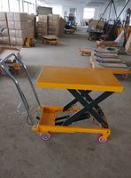 Chariot élévateur hydraulique manuel OEM/ODM, chariot à plateforme, chariot de transport de marchandises, petit échafaudage, table élévatrice à ciseaux