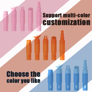 Mini vibratore femmina portatile con 9 potenti frequenze di vibrazione tipo-C ricarica copricapo sostituibili - Product Image 6