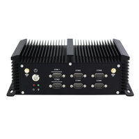 Mini PC intel co-re i5 4200U sans ventilateur 6 x RS232 RS422 RS485 8 x USB 2 x LAN WiFi Win Linux ordinateurs industriels embarqués Ip68