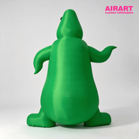 Monstre fantôme gonflable géant vert pour Halloween, figurine gonflable de dessin animé personnalisée pour la décoration de fête en plein air