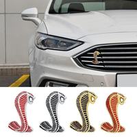 Autocollant décoratif adhésif réutilisable pour voiture, emblème de calandre de luxe serpent Shelby, personnalisé, type XTX, garantie 1 an