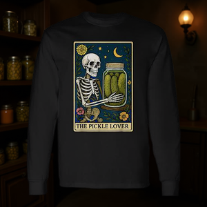 Camiseta de manga larga The Pickle Lover Tarot Card - Product Image 3