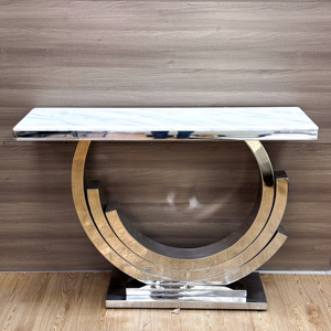 Hiện đại trang trí nội thất phòng khách đồ nội thất bằng thép không gỉ đá cẩm thạch đầu kênh giao diện điều khiển Bảng cho hành lang lối - Product Image 4