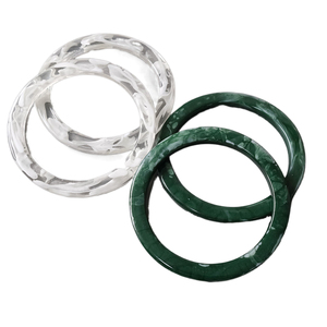 Pulsera con <span class=keywords><strong>mango</strong></span> de resina de color de contraste ETRO de 11,5 cm, <span class=keywords><strong>mango</strong></span> redondo acrílico, bolsa de material aterial - Product Image 1