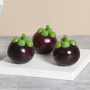 Artificial Lifelike <b>Foam</b> Mangosteen Fruit <b>Model</b> for Halloween Christmas & Easter Home Education Toys - Product Image 5