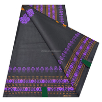 Tissu ciré 100 % coton peigné, style Dobby, motif batik, pour robes africaines pour femmes et vêtements pour filles – Vente chaude
