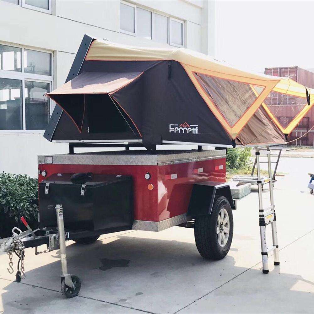 Cargo Tent Trailer Single Tent Folding Roof Top Tent Made in China