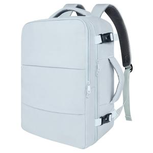 Grand sac à dos de voyage pour ordinateur portable extensible pour femmes, imperméable, sac à dos de travail pour ordinateur portable 17 pouces, sac à dos de randonnée avec compartiment pour chaussures - Product Image 1