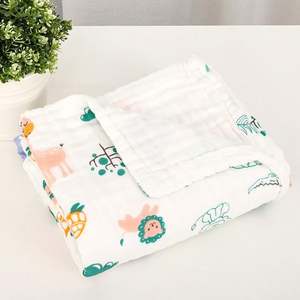 Breathable Receiving <b>Blanket</b> for <b>Baby</b> Boys and Girls 100% Cotton <b>Muslin</b> Swaddle <b>Blanket</b> - Product Image 3