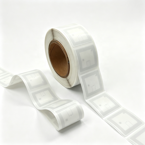 Etiqueta RFID para Libros de Biblioteca 50x50mm XAT 13.56 MHz HF, Etiqueta Adhesiva de Papel PET Blanco Recubierto, Impermeable - Product Image 5